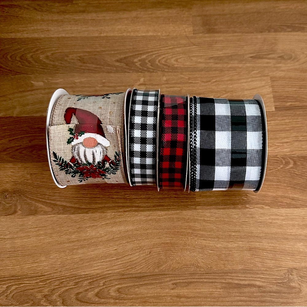 Lot of 4 Wired Ribbon